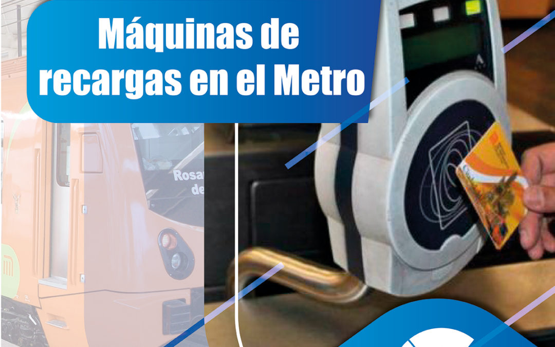 Máquinas de recargas en el metro