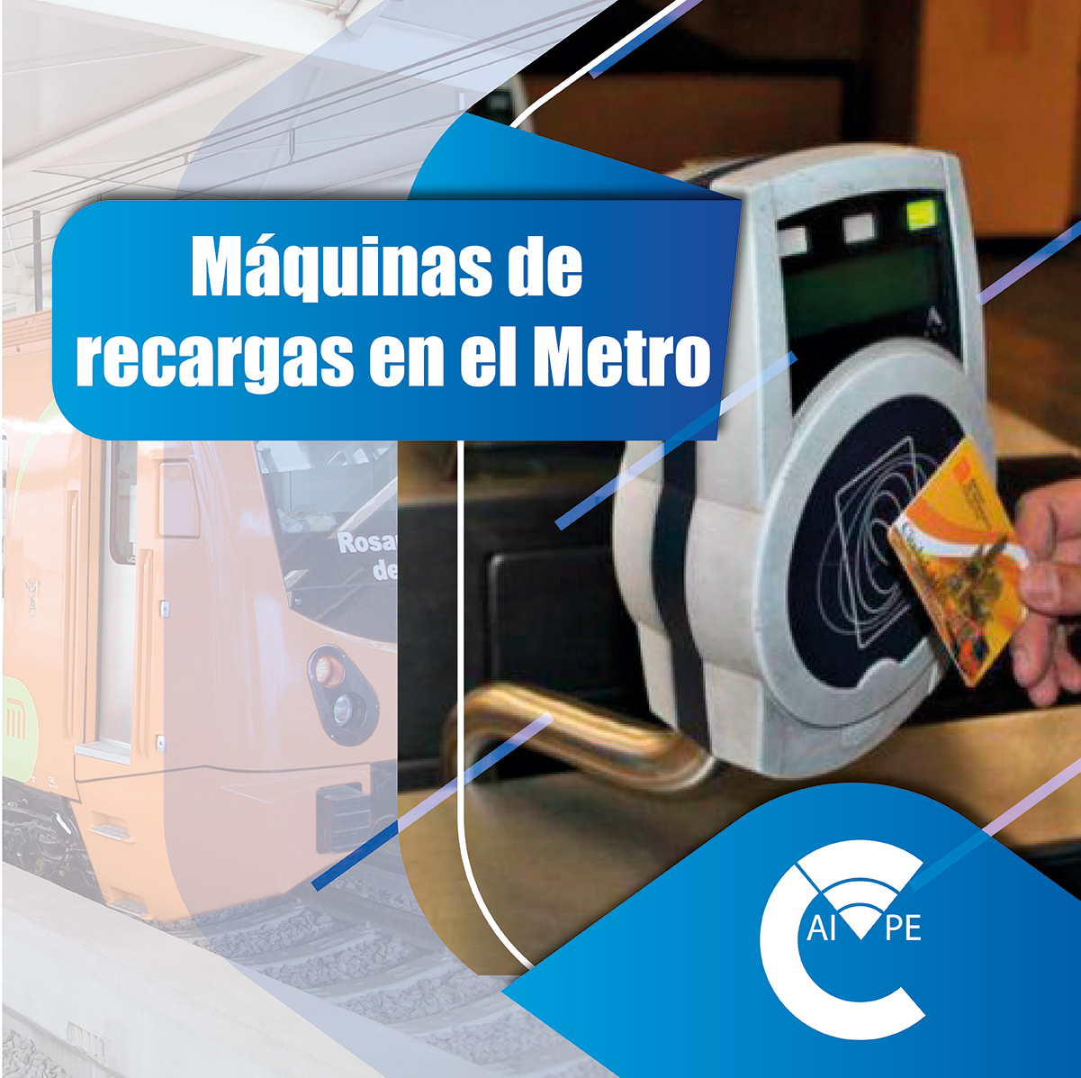 Máquinas de recargas en el metro - Caivpe