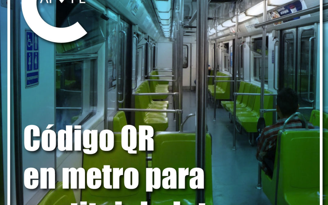 Código QR en metro para sustituir boletos